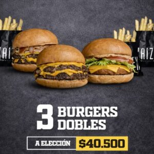 PROMO KAIZEN MONTH 3 BURGERS